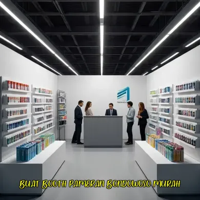 buat booth pameran bondowoso murah